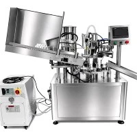 Machine de remplissage et de scellage de tubes rotatifs