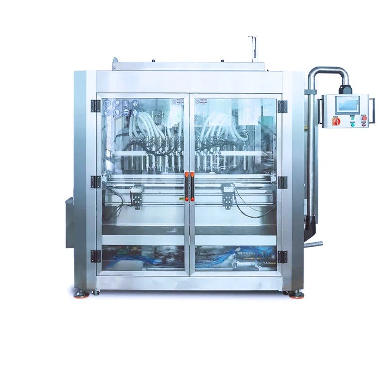 Machine de remplissage de pâte complètement automatique à 12 têtes avec isolation thermique